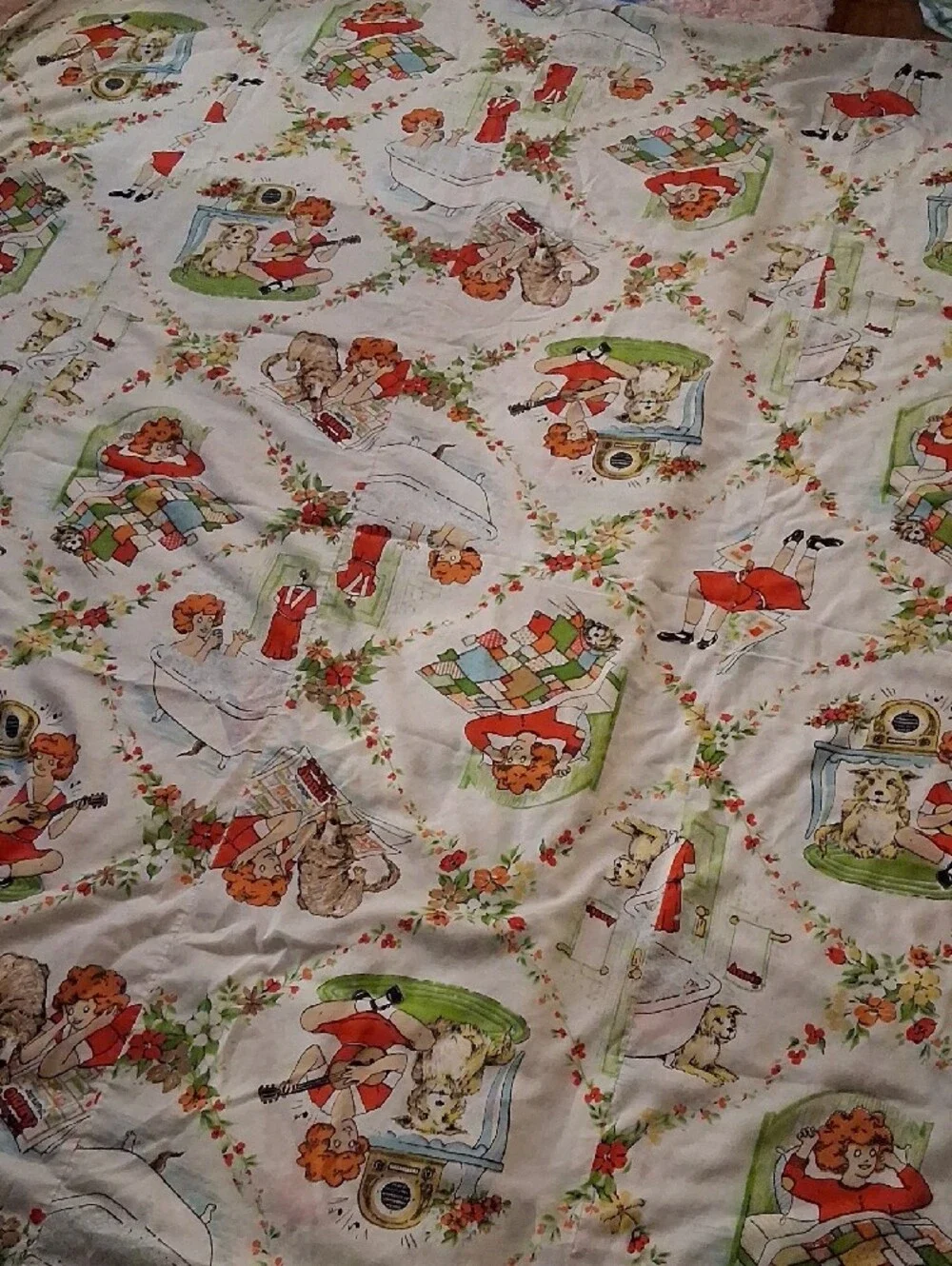 Vintage Little Orphan Annie Full Size Duvet Cover!!! Excluded From Sale